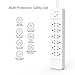 NTONPOWER Surge Protector Power Strip - 12 Outlets 4 USB Ports 5 ft Extension Power Cord Wall Mounted - White