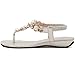Meeshine Womens T-Strap Open Toe Sparkle Flip-Flops Summer Dress Flat Sandals Shoes
