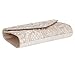 U-Story Womens Floral Lace Satin Evening Envelope Clutch Bridal Wedding Handbag Purse (Champagne)