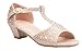 Olivia K Girls Glitter and Rhinestone Open Toe T-Strap Kitten Low Heel Sandals (Toddler/Little Girl)