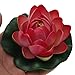 Uxcell Foam Fish Tank Floating Lotus Flower Decoration, Red