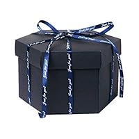 Shotbow Hexagonal Love Album, DIY Photo Album Scrapbooking Gift Box for Birthday Party Sanniversaries Weddings Valentine