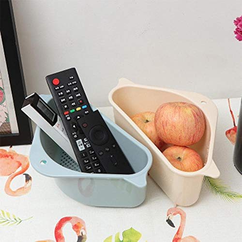 image for Mugghe Kitchen Sink Basket, Triangular Stable Multifunctional Drain Sh