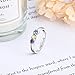 Personalized Mothers Rings with 3 Children Simulated Birthstones Mom Nana Rings Anniversary Rings for Women (3 Stones, 9)