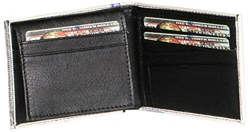 9-Crowns-100-Hundred-Dollar-Vegan-Leather-Bifold-Wallet-WID-Slot