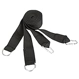 NEWSTYLE Hammock Tree Straps for Portable Camping Hammocks, Set of 2 Durable Straps, Lightweight & Easy Setup (Black)