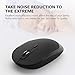 iClever GK03 Wireless Keyboard and Mouse Combo - 2.4G Portable Wireless Keyboard Mouse, Rechargeable Ergonomic Design Full Size Slim Thin Stable Connection for Windows 7/8/10, Mac OS