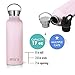 MIRA 17 Oz Stainless Steel Vacuum Insulated Water Bottle | Thermos Keeps Drink Cold for 24 hours & Hot for 12 hours, Doesn't Sweat | Large Powder Coated Sports Flask with 2 Lids | Rose Pink