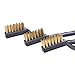 Eboot 6 Pack Mini Wire Brushes Set for Cleaning Welding Slag and Rust, 7 Inches Brass and Stainless Steel Brushes with Rigid Handle