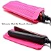 ZAXOP Resistant Silicone Mat Pouch for Flat Iron, Curling Iron,Hot Hair Tools（Hot Pink）thumb 3