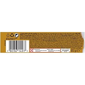 PURINA GOURMET GOLD Umido Gatto Dadini in Salsa con Salmone e Pollo - 24 lattine da 85g ciascuna (confezione da 24x85g)