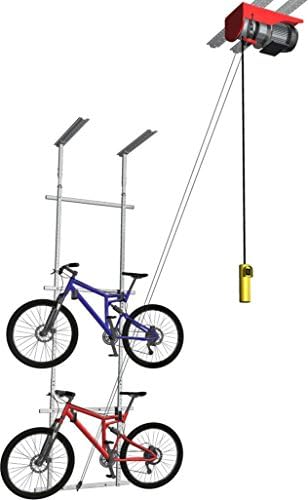 Horizontal Double Bike Lift Motorized