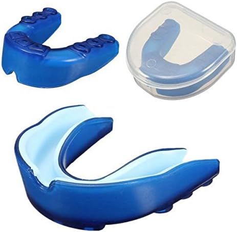 Blue Gum Shield Teeth Protector Mouthguard Piece For Basketball Boxing Taekwondo