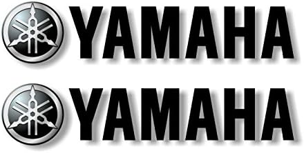 2 - 22" Black Snowmobile Trailer Graphic Vinyl Decals Style YAM-BLK22 for Truck Sled Kodiak Grizzly 700 Stickers ((2) 4.5"x 22", Black)