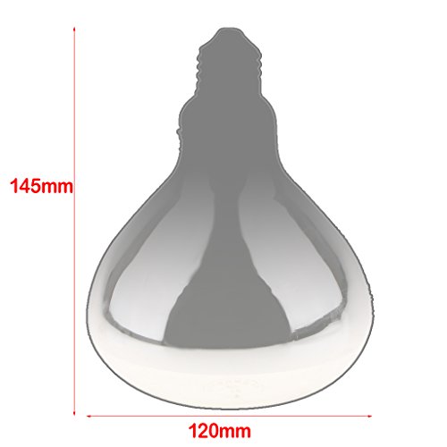 B Blesiya 4 Stück 220V E27 Wärmelampe Wärmespotlampe Infrarotlampe Terrarium Heizung Lampe - Typ 3-100W – Bild 8