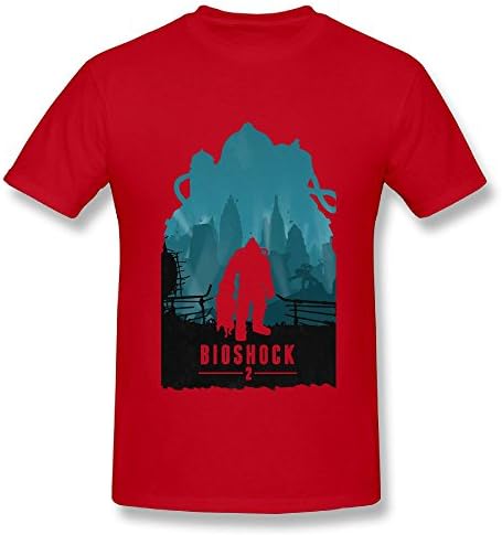 WczSurpo Mens Tee-Cool Bioshock Red XXL