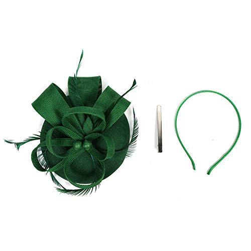 S&W Manufacturing Women Girls Fascinators Hat Cocktail Wedding Feathers Clips Derby Hairpins