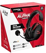 HyperX Cloud Alpha Wireless Gaming Headset PC 300 Hour Battery DTS Headphone:X view 16