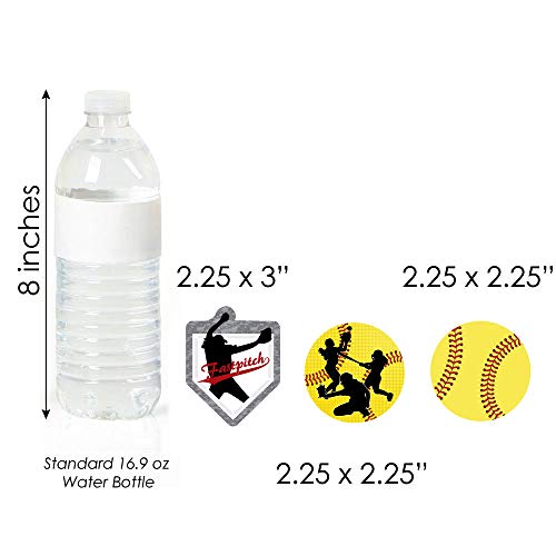 Grand-Slam-Fastpitch-Softball-Dessert-Cupcake-Toppers-Birthday-Party-or-Baby-Shower-Clear-Treat-Picks-Set-of-24