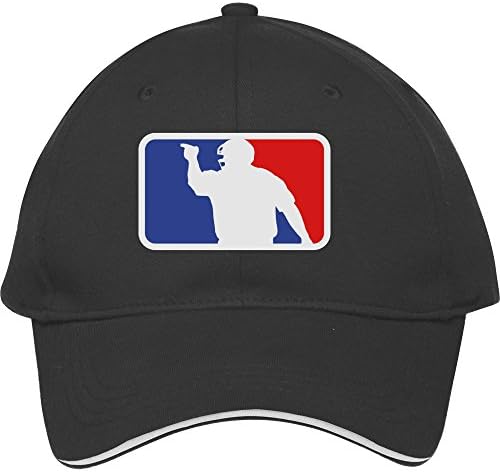 Cool Male/female Snapback Adjustable Baseball Cap Hat Baseball Umpire Logo Black Cotton