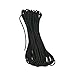 Marine Masters 5', 10', 20', 25', 35', 50', 60' 75' 90' 100', 250' 300' 500' Hanks & 1000' Spools of Black Paracord 550 Cord Type III 7 Strand Core Black