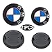 Sokey Replacement Front Hood and Rear Trunk Emblems Logo for BMW,Pack of 2 (82mm + 74mm)