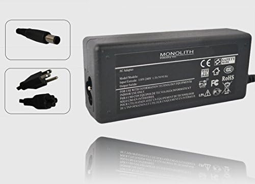 Monolith Industry 90W Ac Adapter for HP Envy 14-1100 Beats Edition; HP Envy 15-1000; HP Envy 17-1000; HP Envy 17t-3200; HP G60-200; HP G61-300; HP G62-a00 Laptop Notebook Power Supply Cord