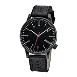 KOMONO Unisex KOM-W2012 Winston Brogue Series Analog Display Japanese Quartz Black Watch