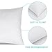 Pillow for Sleeping, 100% Cotton and Super Soft Plush Fiber Fill,Hypoallergenic & Dust Mite Resistant, Five-Star Hotel Collection Bedding Pillows, Standard 20’’x 26’’(Snow-white, 2 Pack)
