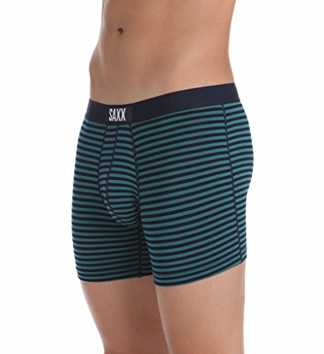 Saxx Mens Vibe Modern Fit Lifestyle Boxers Underwear Large Jasper Stripe