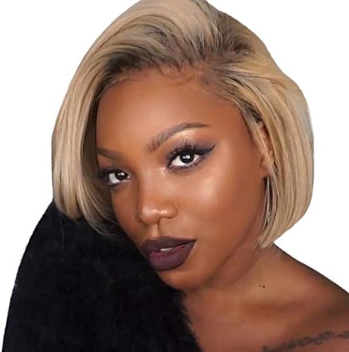 Dingji Wig, Hair Human Hair Full End Short Bob Wigs for Black Women