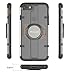 ProCase iPhone SE 2022 (3rd Gen) / iPhone SE 2020 (2nd Gen) / iPhone 8 / iPhone 7 Case with Grip Ring Holder, Kickstand Cover with Rotating Ring Holder Stand for Magnetic Car Mount Holder -Black