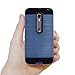 Moto X Pure Edition Case,Kmall [Metal Brushed Texture] Slim Impact Resistant Heavy Duty Hybrid Dual Layer Full-Body Shockproof Protective Cover Shell For Moto X Pure Edition / Moto X Style [Navy Blue]