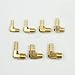 Boeray 5pcs 90 Degree Elbow Brass Hose Barb Fitting -1/4