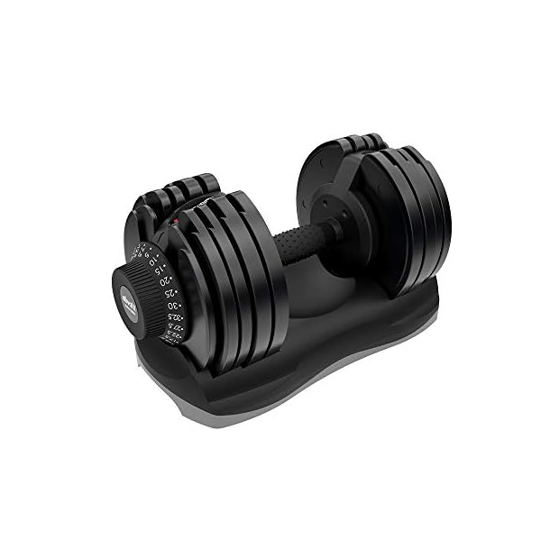 ATIVAFIT Adjustable Dumbbell Fitness Dial Dumbbell with Handle and