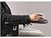 SUNLIGHTAM Hands Arm Support Bracket Pallet Rack Console Wrist Rest Computer Mouse Pad Wrist Pad Chair Desk Attachment (L, Black)