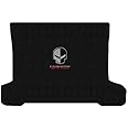 Corvette C7 Coupe Jet Black Rear Cargo Mat - Jake Skull & Racing Logos