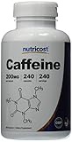 Nutricost Caffeine Pills - 200mg Capsules - 240 Count