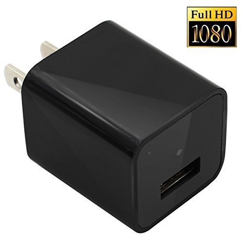 RFWIN 8GB Internal Memory 1080P HD USB AC Plug Wall Charger Hidden Spy Camera / Nanny Spy Camera Adapter NO Hole|