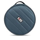 BUBM Nylon 32 Capacity Padded CD/DVD/Blu-Ray Carry Wallet, Dark Blue