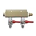 The Weekend Brewer 2-way MFL CO2 Splitter Distributor Manifold with integrated check valves