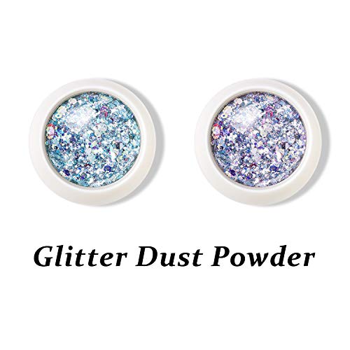 Powder Sequins Craft Glitter Flakes Colorful Mixed Festival Glitter - Thumbnail 7