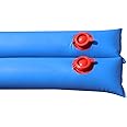 Buffalo Blizzard Blue 10-Foot Long Double Chamber Water Bags | 12 Pack | 22-Gauge Heavy-Duty Vinyl Material | Secures Winter Cover to Rectangular Swimming Pools