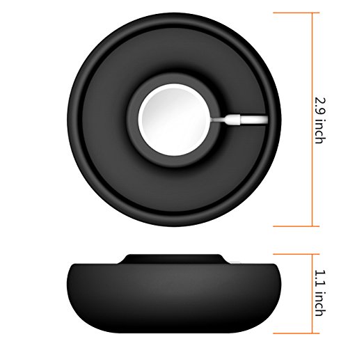 Apple Watch Charging Dock Station Cradle Holder Charger Stand For iWatch Series 3 / Series 2 / Series 1 /Nike+/ 42mm / 38mm(Black) - Thumbnail 5