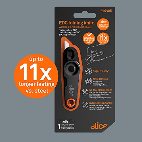 Slice 10495 Every Day Carry (EDC) Folding Knife, Ceramic Blade Lasts
