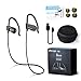 Bluetooth Earbuds, Parasom A8, Best Wireless Sports Headphones For Running or Workout, Crystal HD Sound, 8 Hrs Battery, Sweat-Proof, Noise Cancellation Earphones with Mic & Zippered Case Black