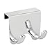 iDesign Axis Over The Cabinet Hook for Dish Towel and Oven Mits, Chrome