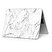 iCasso New Macbook Pro 15 Case 2016 Hard shell Plastic Protective Case Cover For Macbook Pro 15 inch Retina With Touch Bar Model A1707(2016 Release) With Keyboard cover (White Marble)