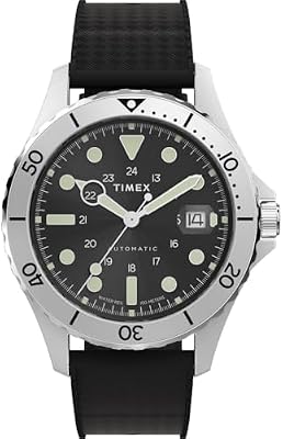 TW2Y15100 Trend Herren-Armbanduhr, 41 mm, schwarzes, zweiteiliges, Synthetisches Armband mit schwarzem Zifferblatt und Edelstahlgehäuse