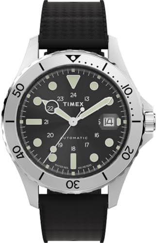 TW2Y15100 Trend Herren-Armbanduhr, 41 mm, schwarzes, zweiteiliges, Synthetisches Armband mit schwarzem Zifferblatt und Edelstahlgehäuse